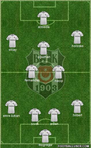 Besiktas JK Formation 2012