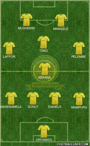 Mamelodi Sundowns football formation