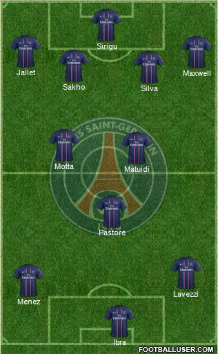 Paris Saint-Germain Formation 2012
