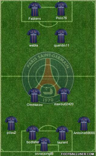 Paris Saint-Germain Formation 2012