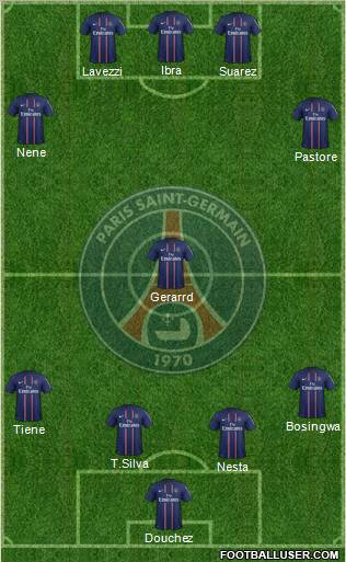 Paris Saint-Germain Formation 2012