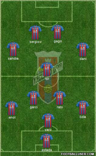 Yeclano Deportivo Formation 2012