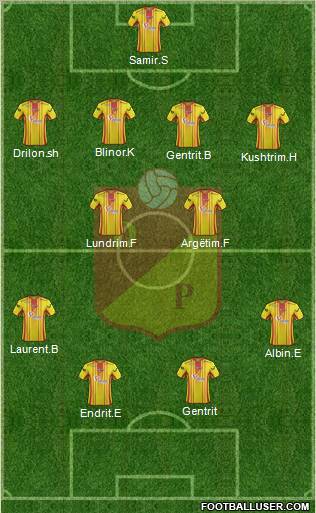 CS Deportivo Pereira Formation 2012