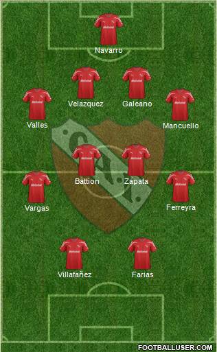 Independiente Formation 2012