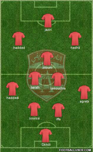Club Africain Tunis Formation 2012