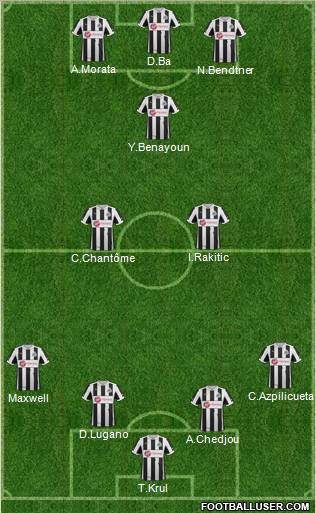Newcastle United Formation 2012