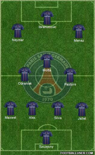 Paris Saint-Germain Formation 2012