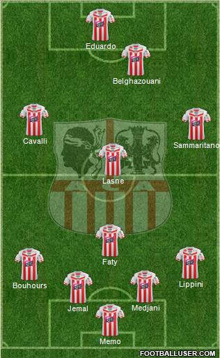 Athletic Club Ajaccien Football Formation 2012