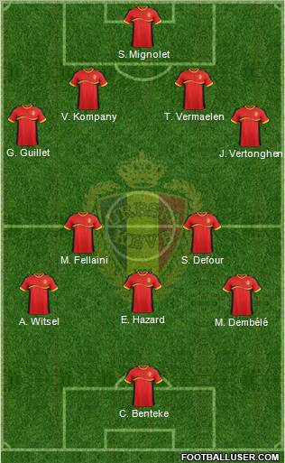 Belgium Formation 2012