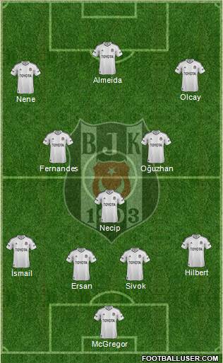 Besiktas JK Formation 2012