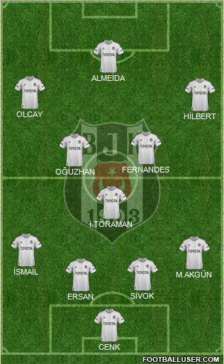 Besiktas JK Formation 2012