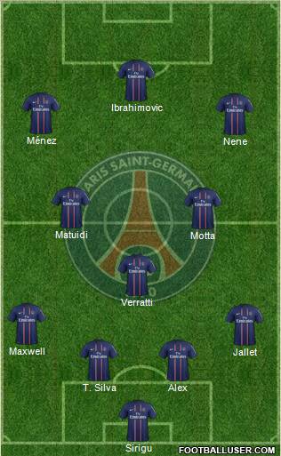 Paris Saint-Germain Formation 2012