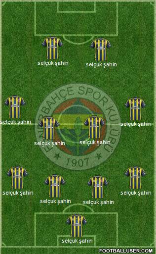 Fenerbahçe SK Formation 2012