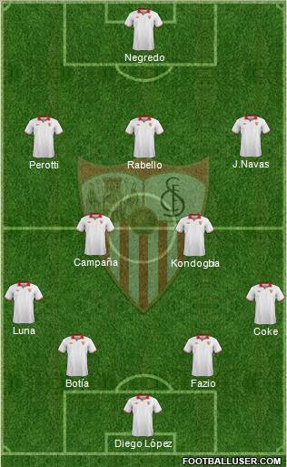Sevilla F.C., S.A.D. Formation 2012