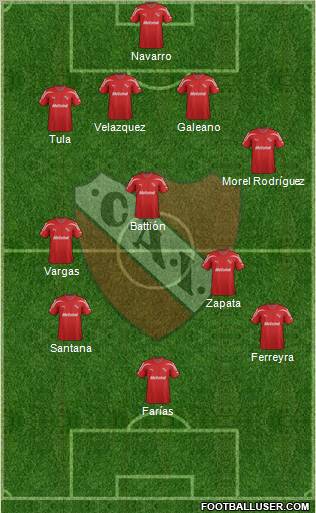 Independiente Formation 2012