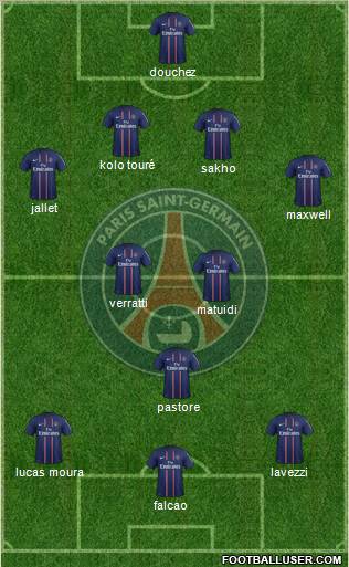 Paris Saint-Germain Formation 2012
