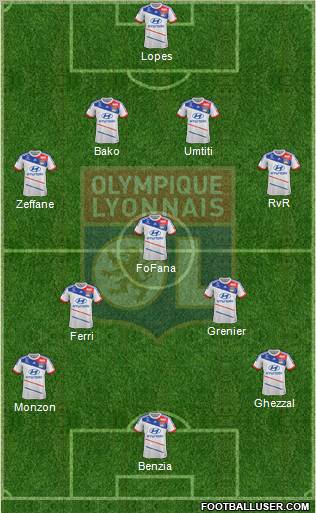 Olympique Lyonnais Formation 2012