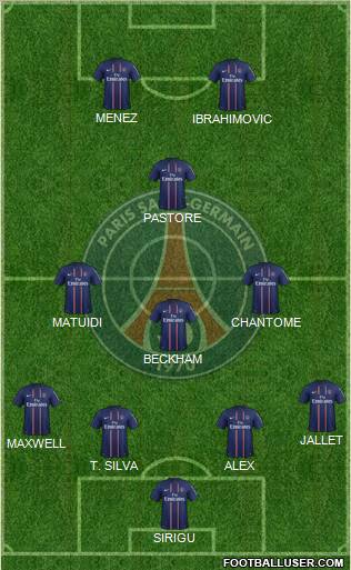 Paris Saint-Germain Formation 2012