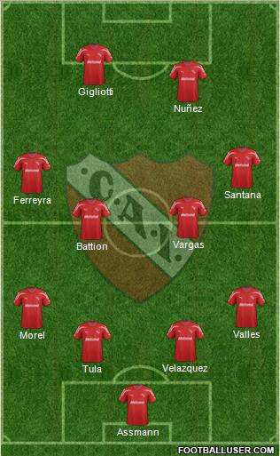 Independiente Formation 2012