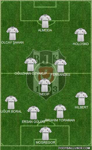 Besiktas JK Formation 2012