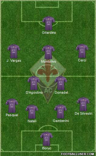 Fiorentina Formation 2012