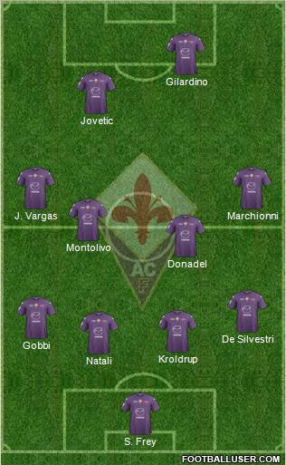 Fiorentina Formation 2012