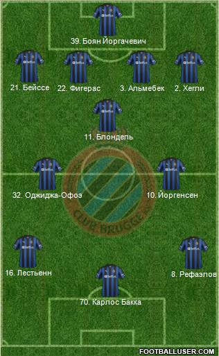 Club Brugge KV Formation 2012
