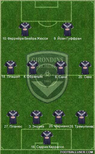 FC Girondins de Bordeaux Formation 2012