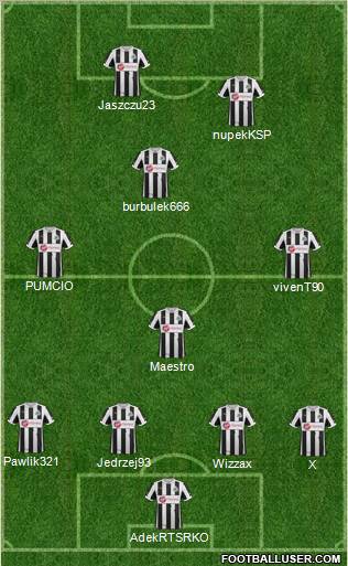 Newcastle United Formation 2012