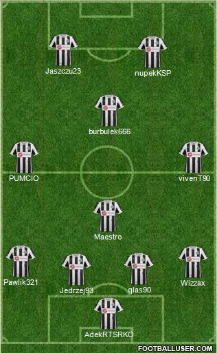 Newcastle United Formation 2012