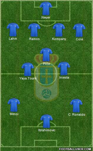 Real Oviedo S.A.D. Formation 2012