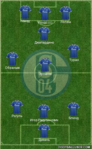 FC Schalke 04 Formation 2012
