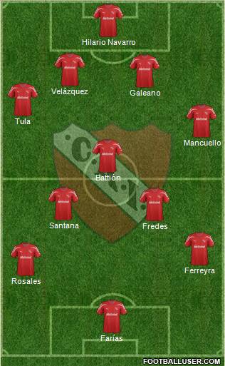 Independiente Formation 2012