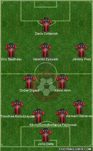 OGC Nice Côte d'Azur Formation 2012