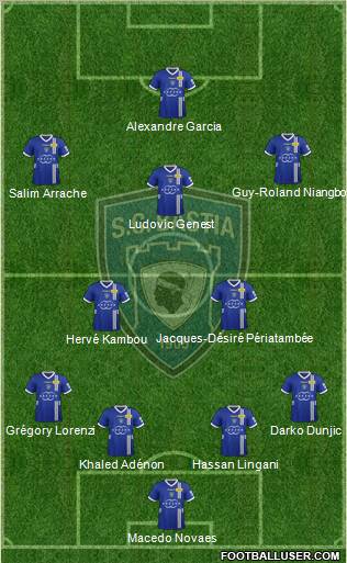 Sporting Club Bastia Formation 2012