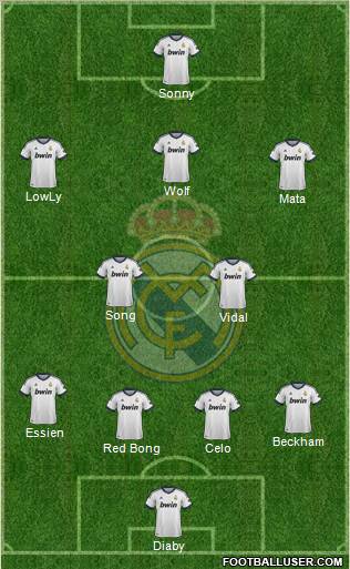 Real Madrid C.F. Formation 2012