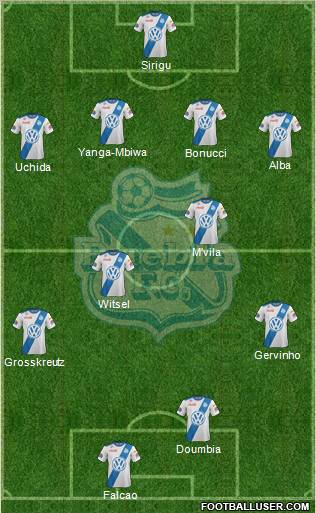 Club Puebla de la Franja football formation