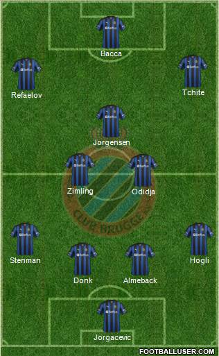 Club Brugge KV Formation 2012
