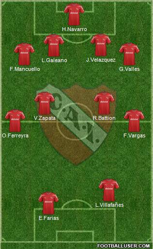 Independiente Formation 2012