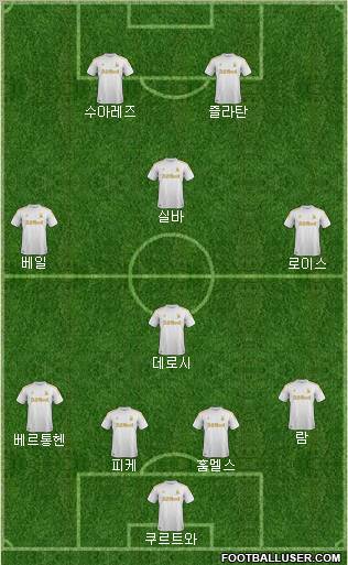 Swansea City Formation 2012