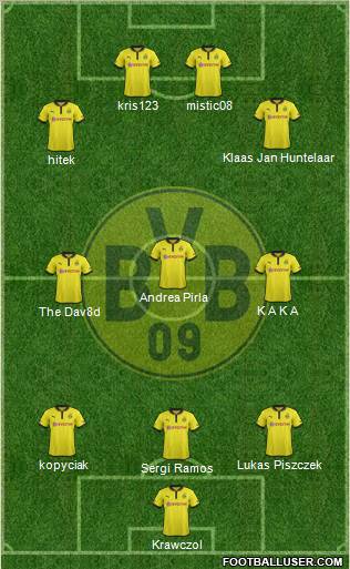 Borussia Dortmund Formation 2012
