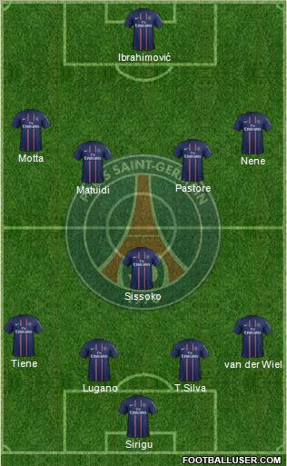 Paris Saint-Germain Formation 2012