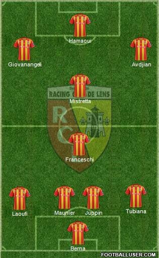 Racing Club de Lens Formation 2012