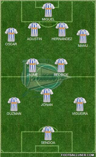 D. Alavés S.A.D. football formation