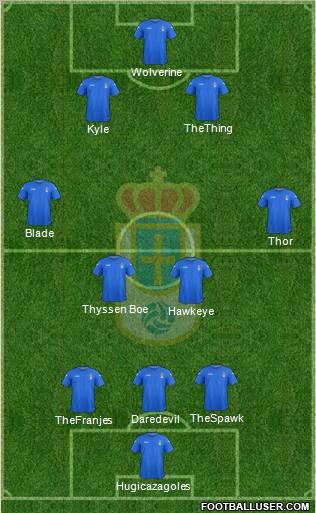 Real Oviedo S.A.D. Formation 2012