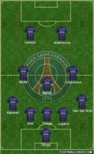 Paris Saint-Germain Formation 2012