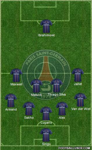 Paris Saint-Germain Formation 2012