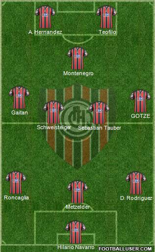 Chacarita Juniors Formation 2012