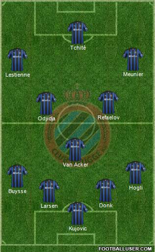 Club Brugge KV Formation 2012