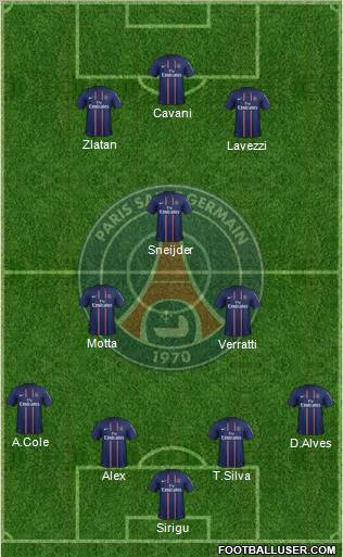 Paris Saint-Germain Formation 2012